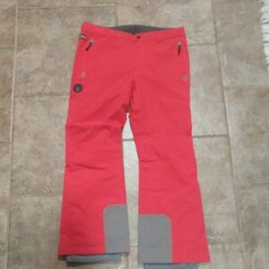 Napapijri Red and Gray Mens Ski Pants. Size L